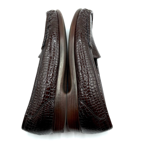 SAS Croc Pattern Patent Leather Loafer - Picture 3 of 8